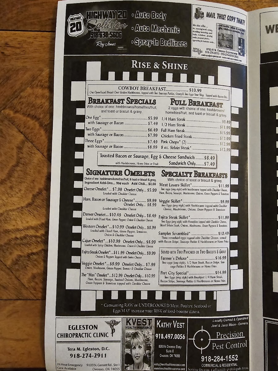 Mom's Diner Menu - Image 3